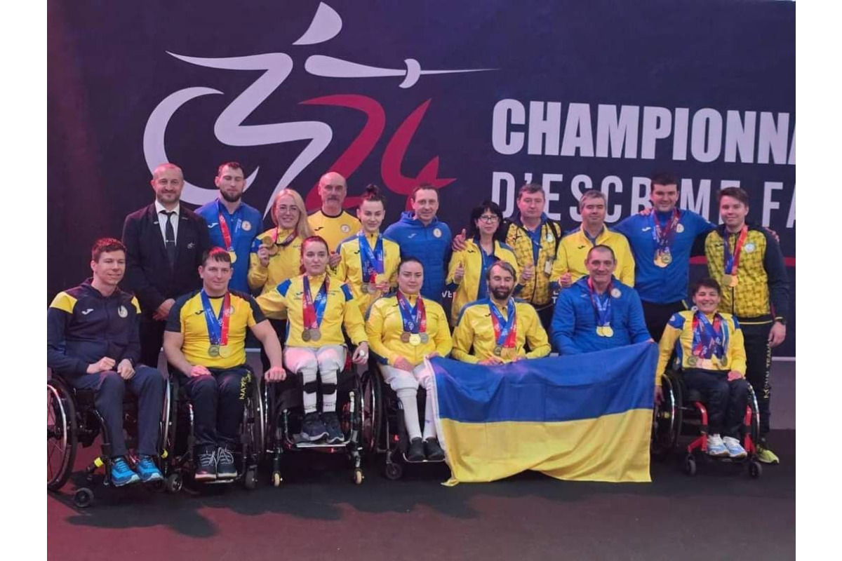 Паралімпійці з Білої Церкви здобули п'ять медалей на чемпіонаті Європи з фехтування
