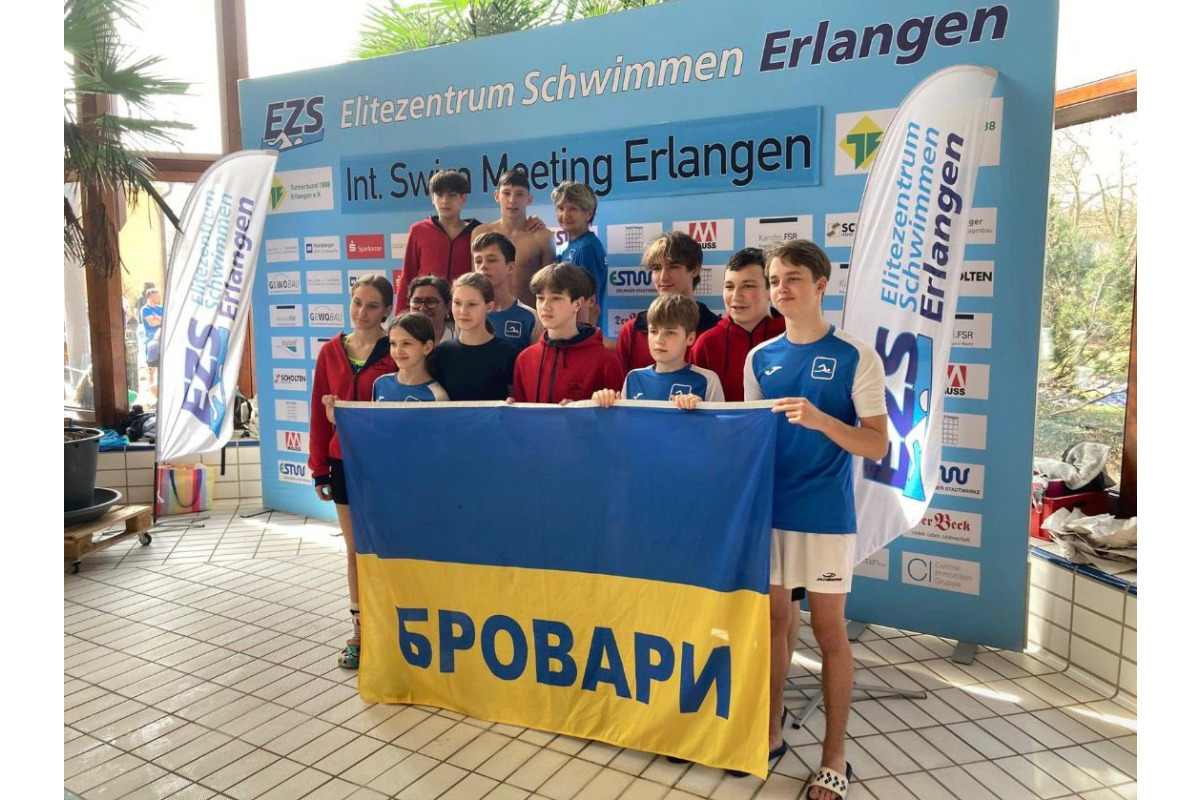 Броварські плавці здобули нагороди на турнірі в Ерлангені та зміцнили партнерство з містом-побратимом