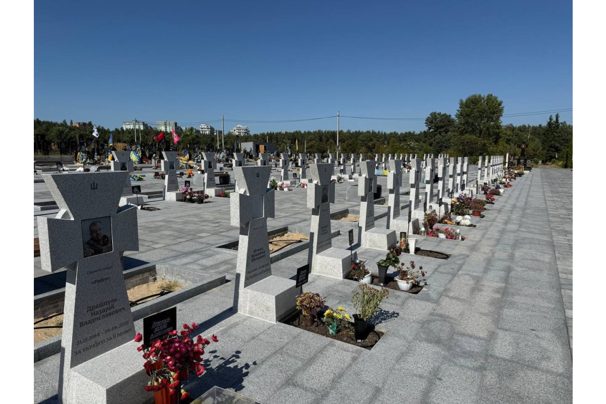 В Ірпені триває будівництво військового сектору пам’яті: що вже зробили
