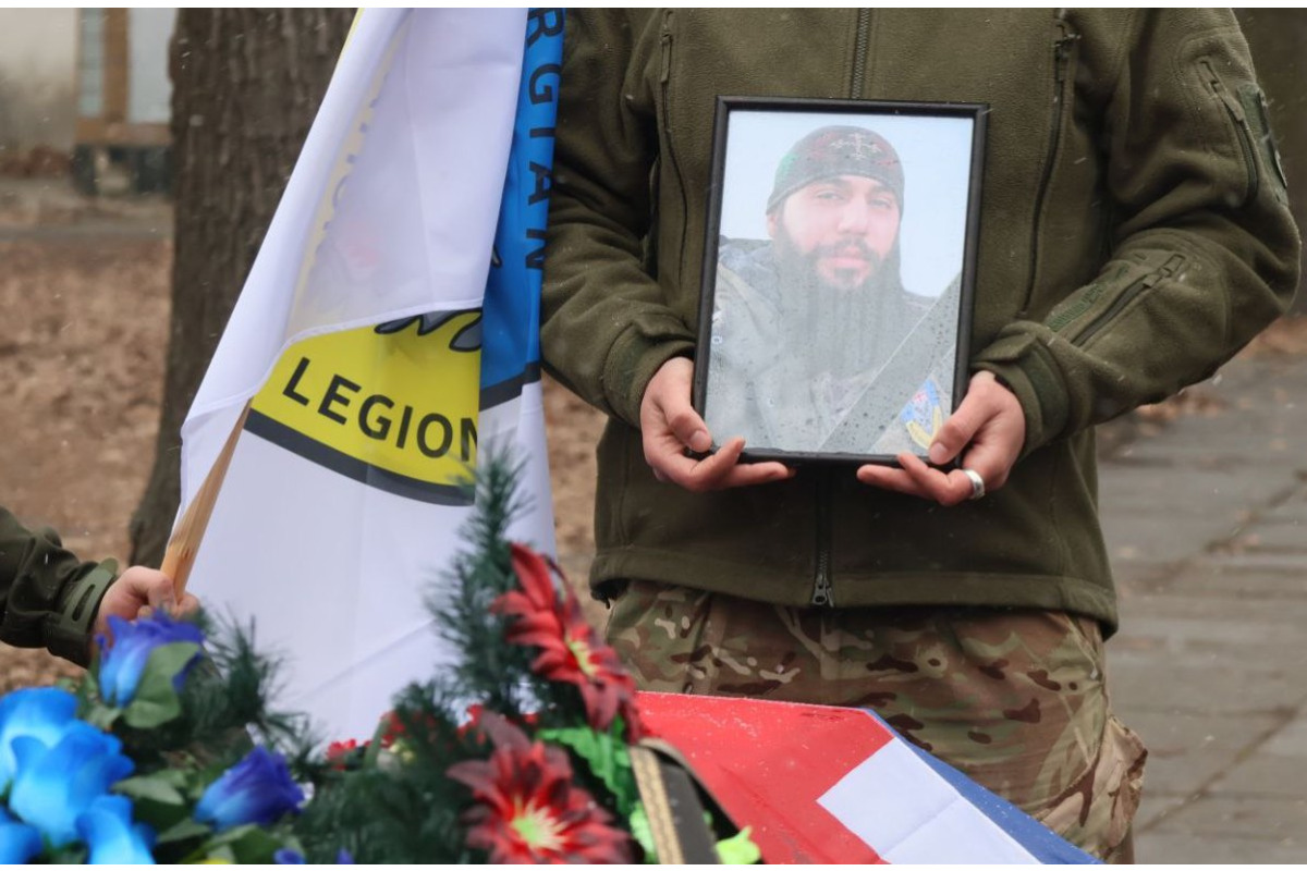 Під Києвом попрощались із воїном Грузинського Легіону (ФОТО)