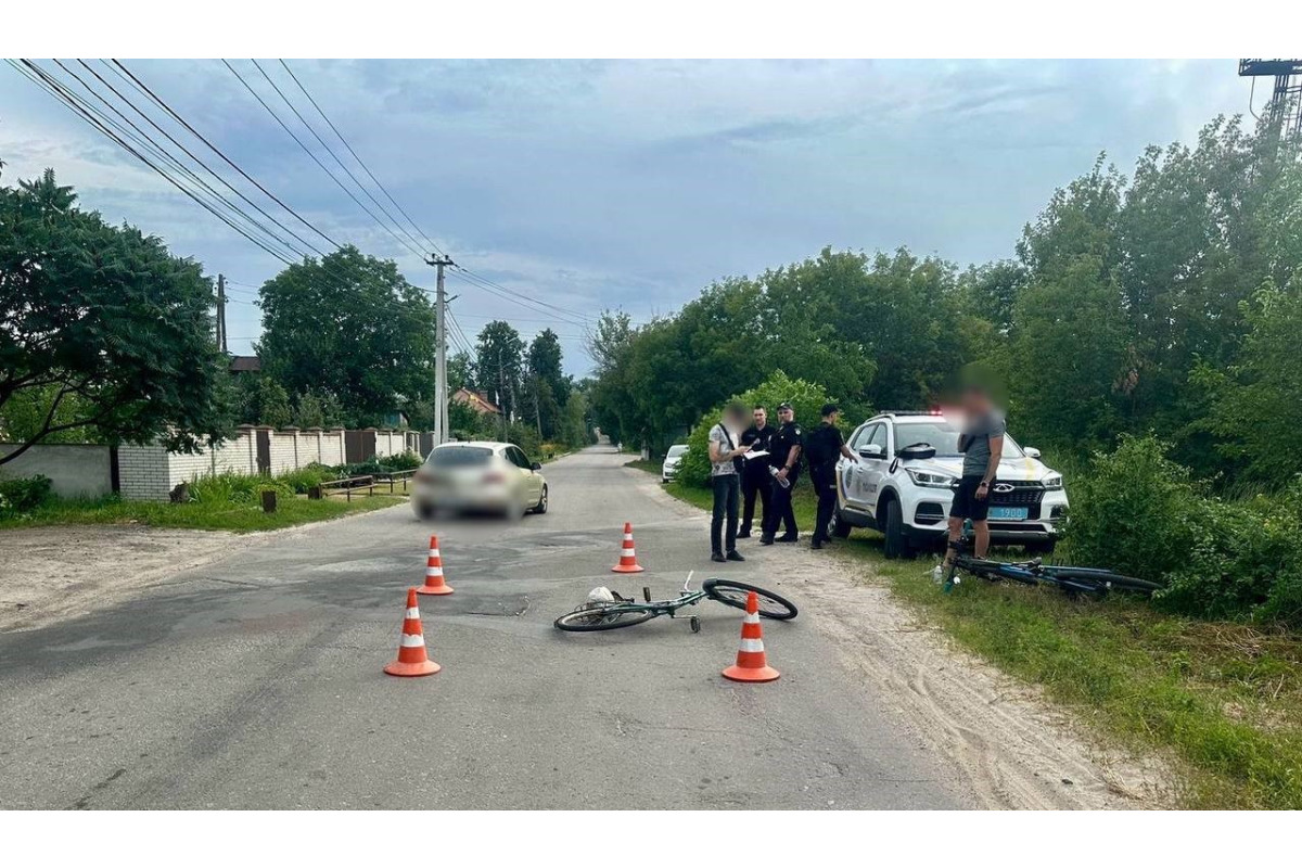 Поліція розслідує обставини ДТП у Броварах за участі велосипедиста