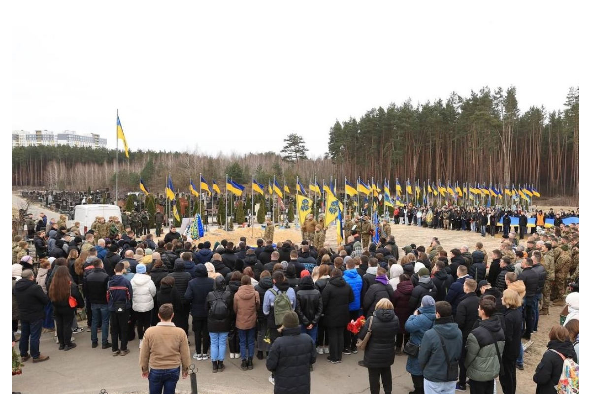В Ірпені провели в останню путь полеглого воїна Андрія Рідзевського (ФОТО)