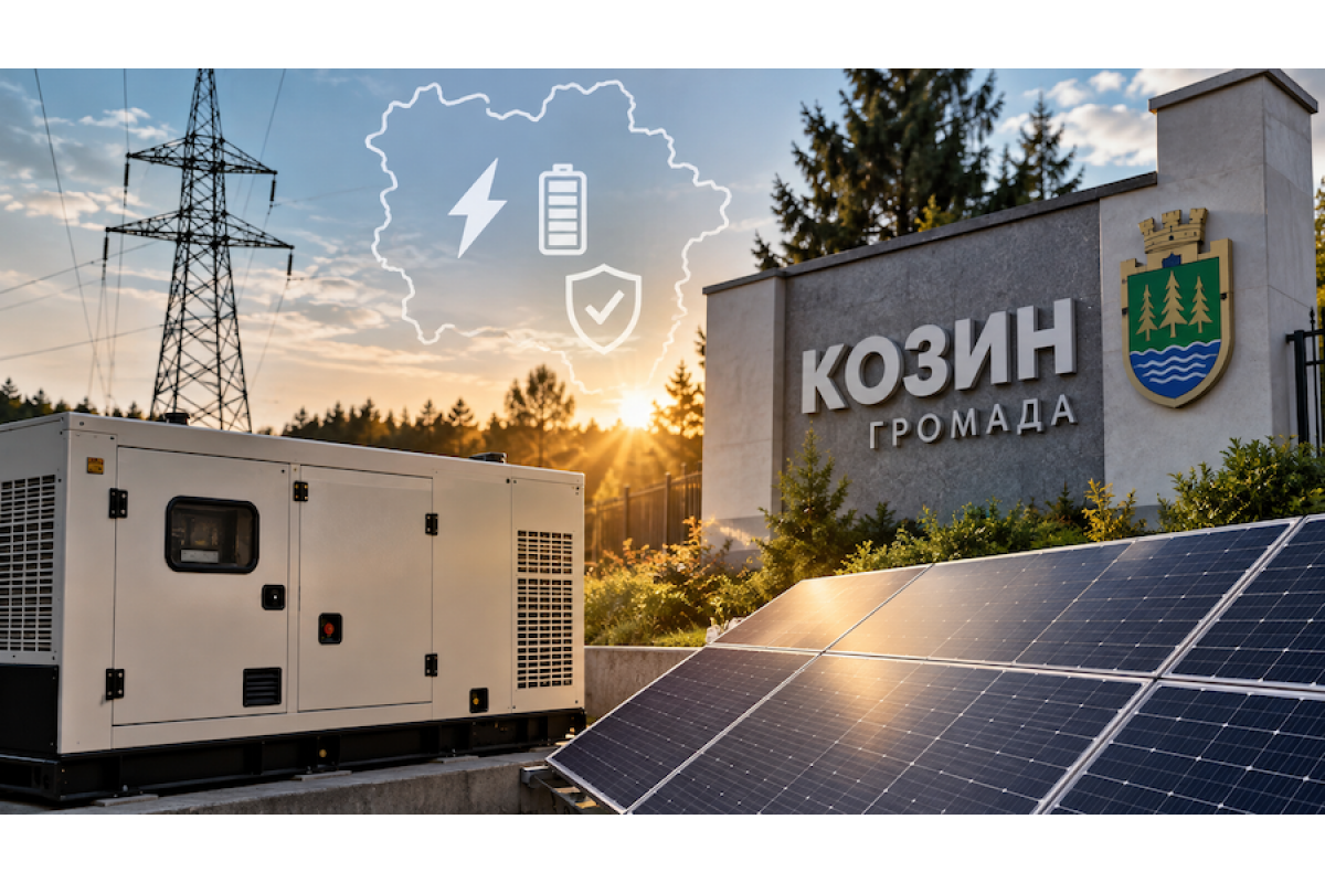 Менша залежність від електромережі: Козинська громада зміцнює енергостійкість