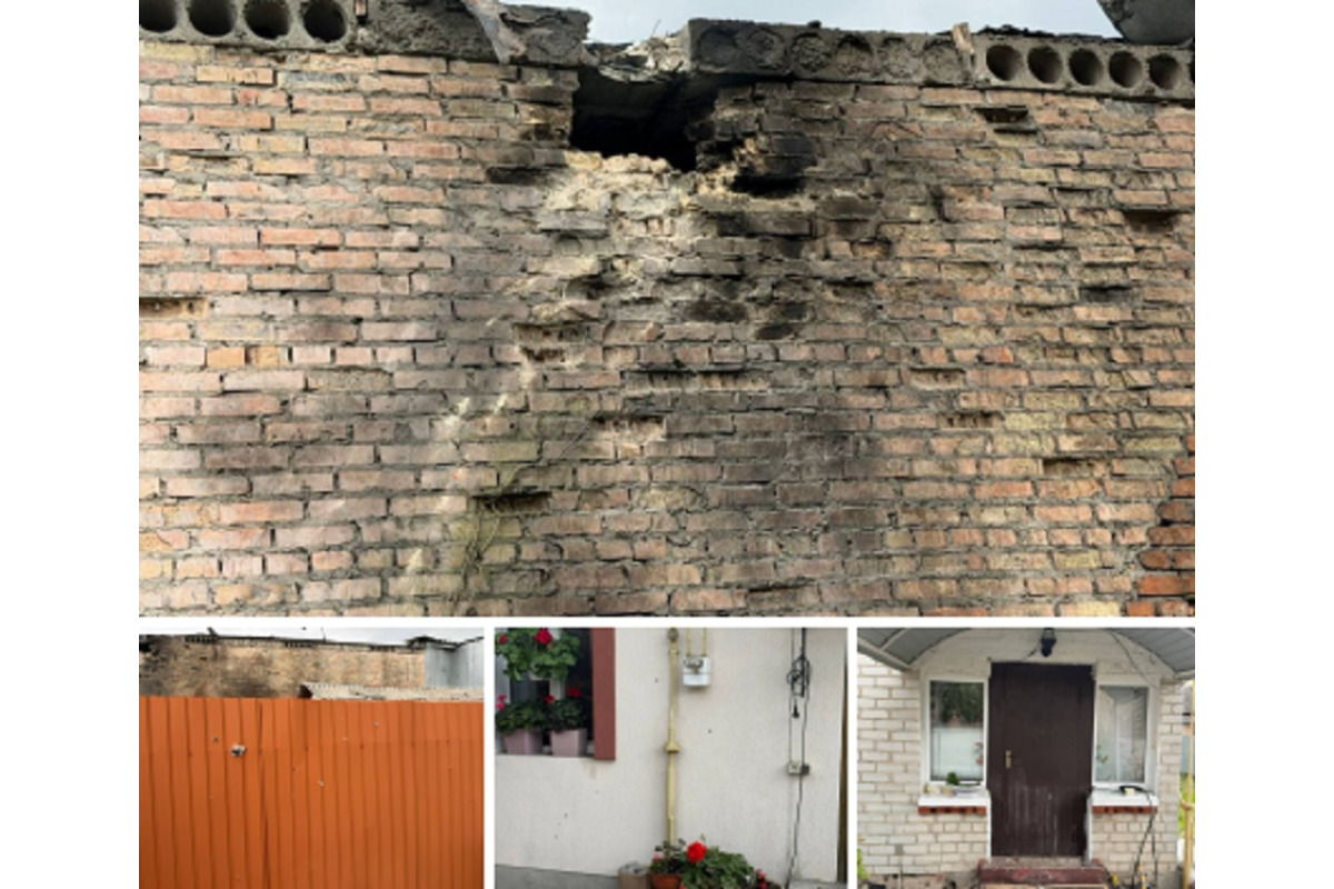 У Броварах через падіння уламків БПЛА пошкоджено будинки та підприємство