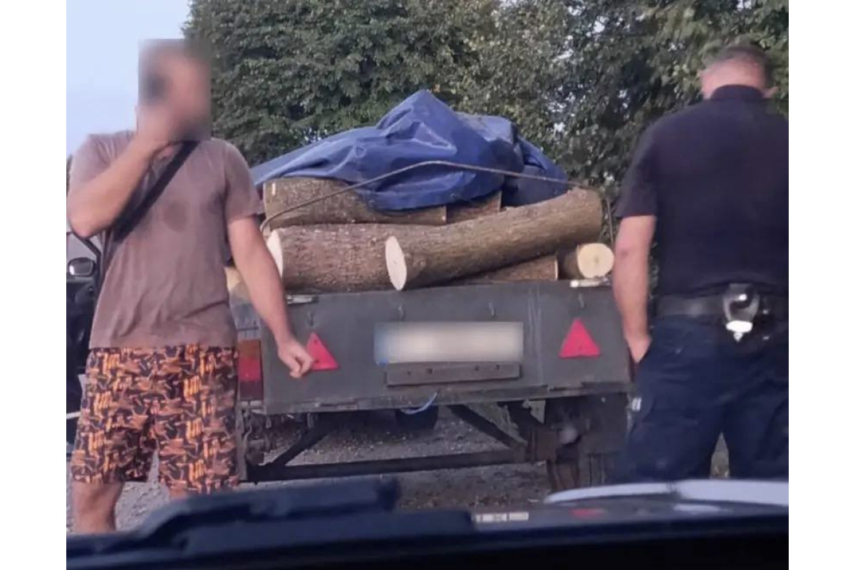 У Броварському районі спіймали чоловіка, який незаконно перевозив деревину