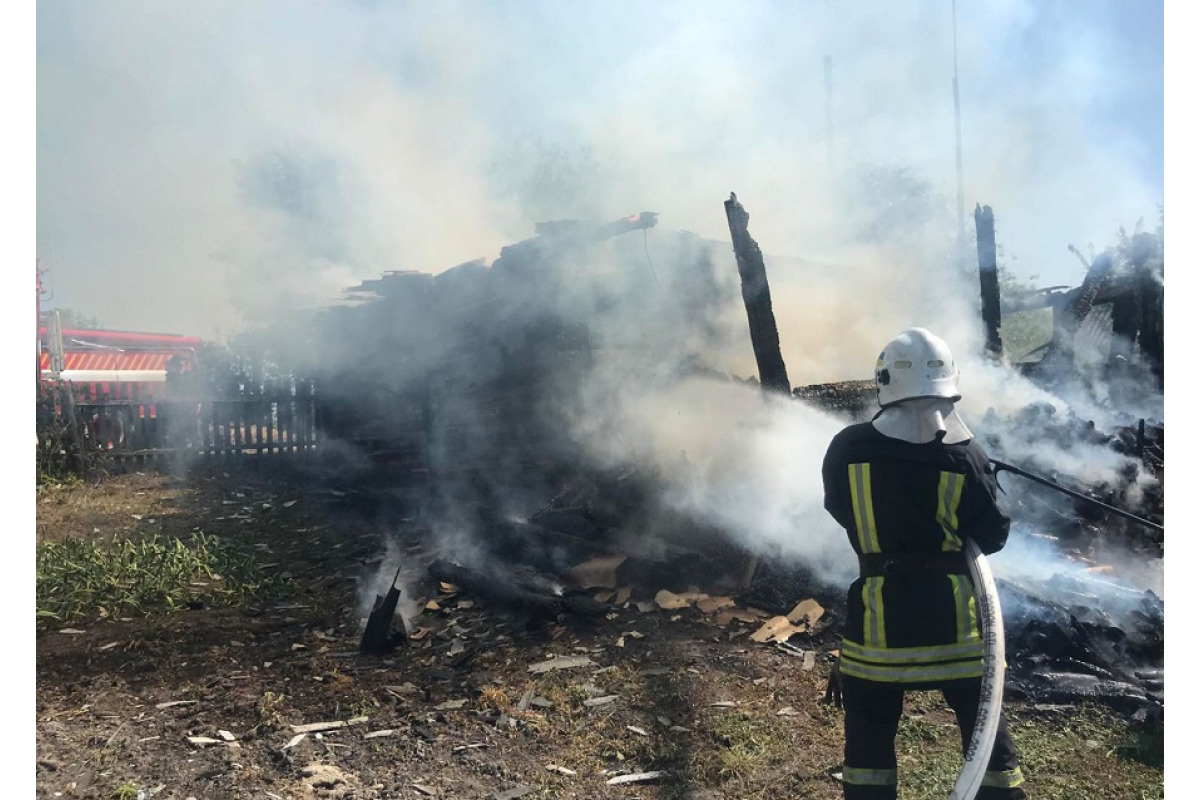 В Іванківській громаді згорів житловий будинок (ФОТО)