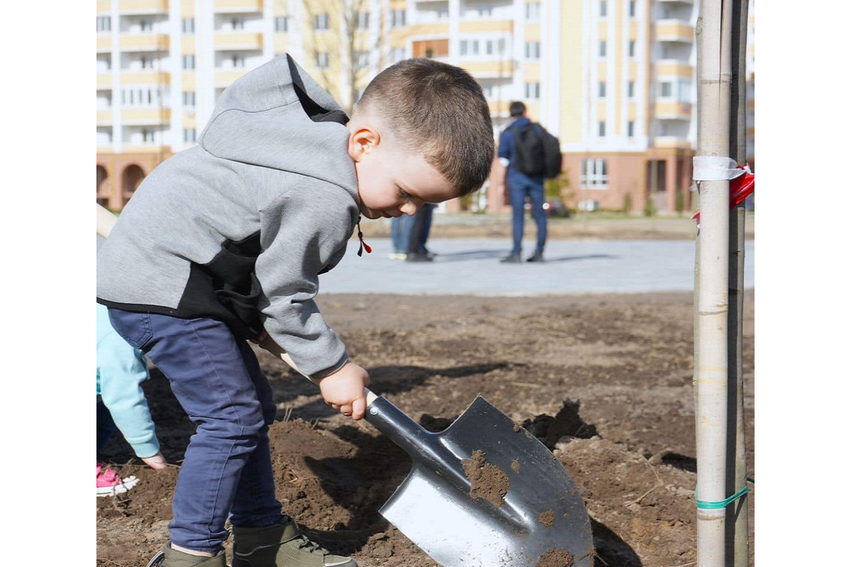 У Бучі висадили Сквер пам'яті цивільних жертв російської окупації (ФОТО)