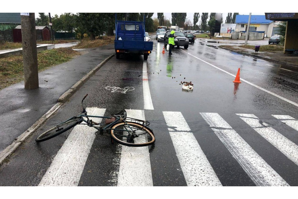 У Білій Церкві велосипедист потрапив під колеса автомобіля