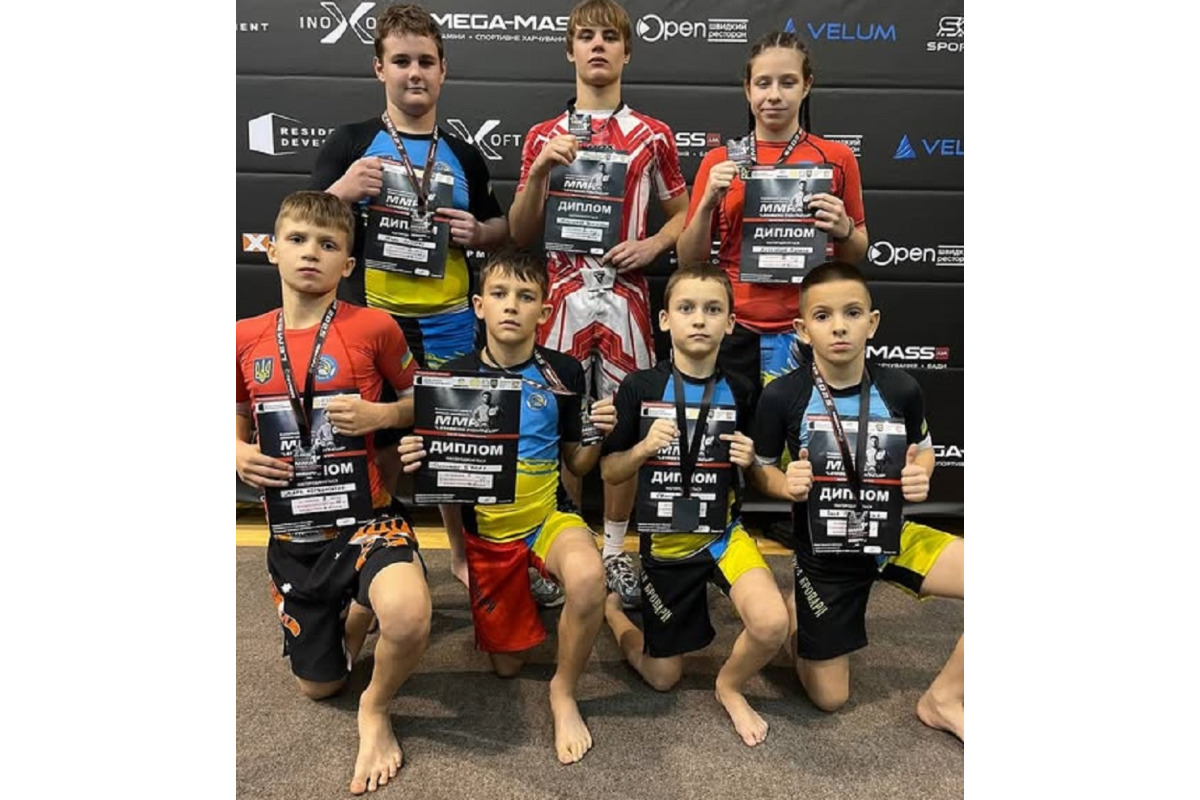 Броварські бійці вибороли дев’ять медалей на турнірі «Lamberg Fight Cup-2025»