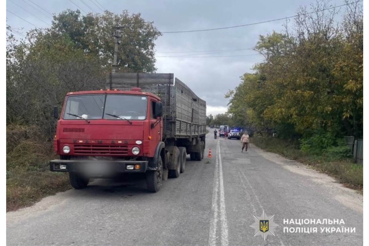 У Білоцерківському районі КамАЗ збив велосипедиста: 57-річний чоловік загинув