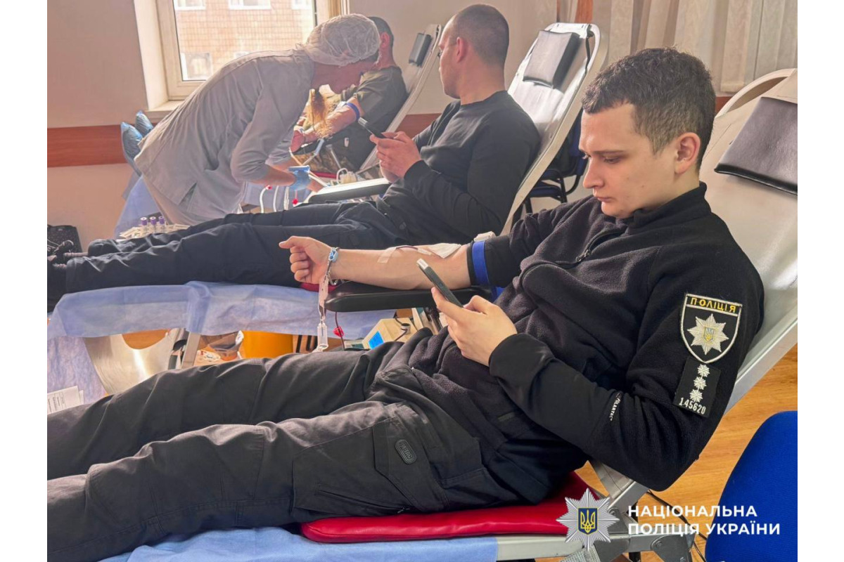 Поліцейські Київщини долучилися до донорства крові