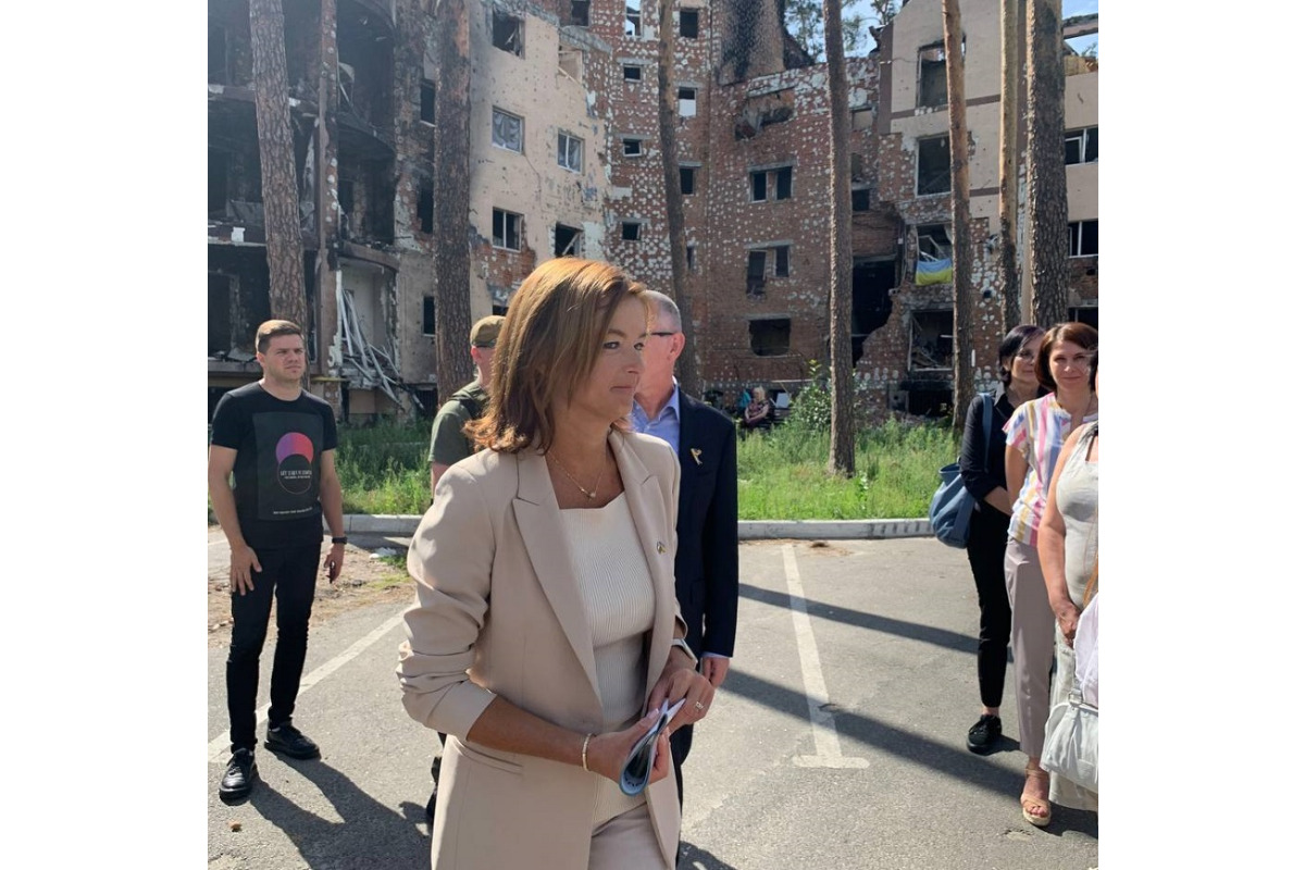 В Ірпінь приїхала міністр закордонних справ Словенії (ФОТО)