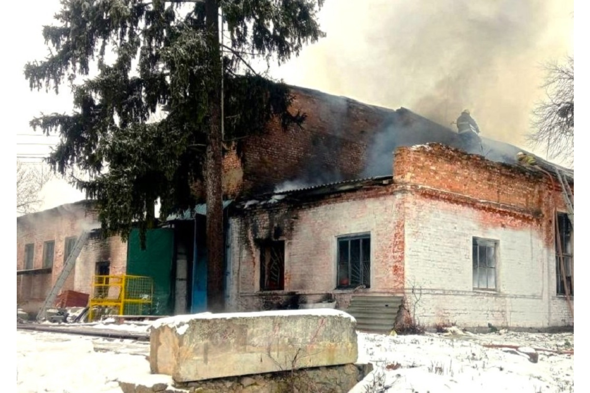 У Медвинській громаді сталася пожежа на комунальному підприємстві (ФОТО)