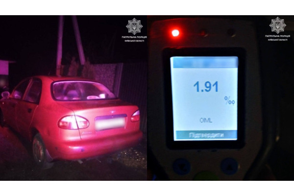 Порушив комендантську годину та намагався втекти від поліції на авто й пішки: у Борисполі затримали п'яного водія