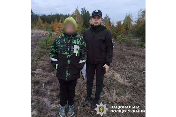 Поліцейські Київщини розшукали малолітнього мешканця Вишгородського району