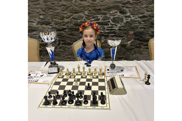 Юна броварчанка Кароліна Брюхович – дворазова віце-чемпіонка Європи з шахів