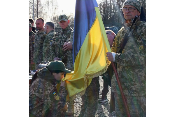 Нові добровольці Бучанського ДФТГ склали Присягу на вірність Україні