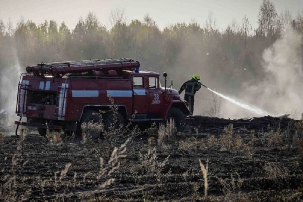 В Ірпені під час загоряння трави загинув чоловік