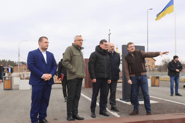 Ірпінь відвідали федеральний міністр Німеччини Вольфґанґ Шмідт та посол ФРН в Україні Мартін Єґер