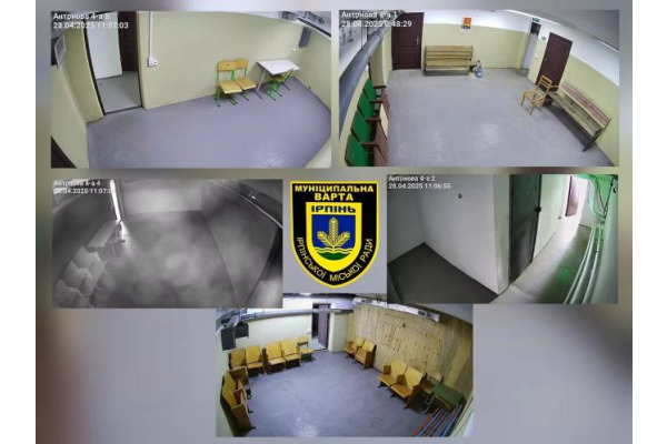 В Ірпені пошкодили щойно встановлені камери відеоспостереження в укритті на Антонова