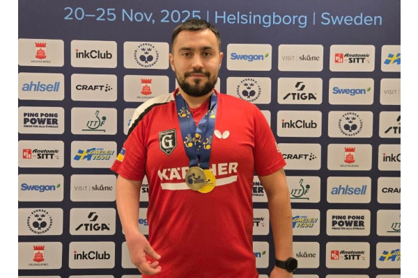 Спортсмен із Київщини Іван Май став призером чемпіонату Європи з паранастільного тенісу