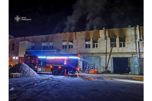 У Білій Церкві горів м'ясокомбінат: причини займання з'ясовуються