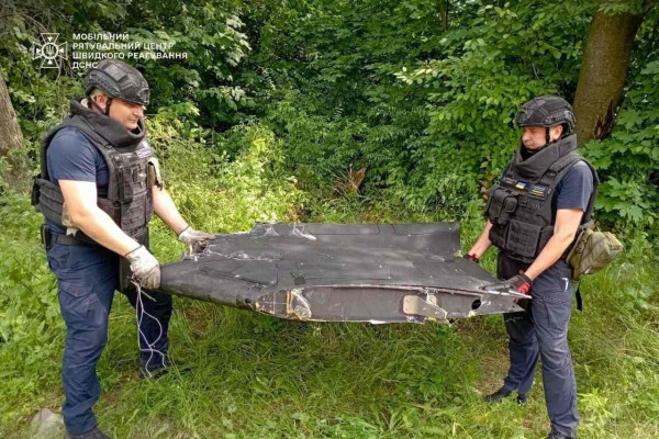 На Київщині знайшли бойову частину російського безпілотника