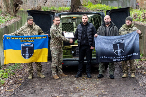 Воїни 33 ОМБ отримали нове обладнання від Київської облдержадміністрації