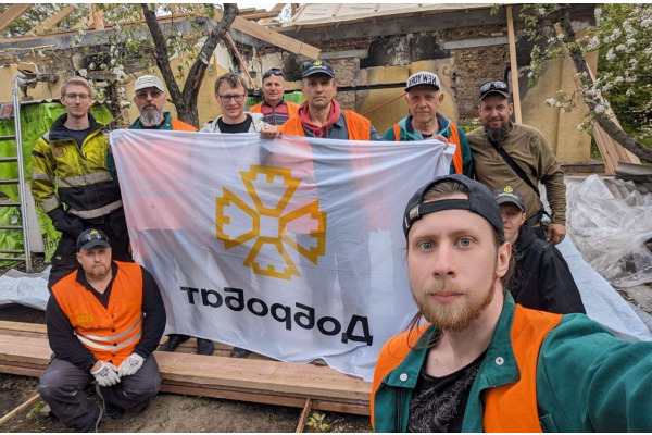 "Добробат" продовжує допомагати Ірпінській громаді у відбудові (ФОТО)