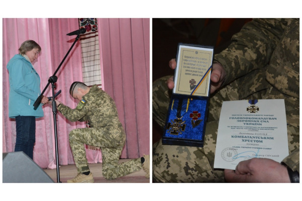 Валентина Голуба з Переяславщини посмертно відзначили нагрудним знаком "Комбатантський хрест"