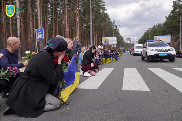 Ірпінська громада провела в останню путь воїна Віталія Димарчука (ФОТО)