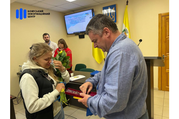 У Боярці пройшла церемонія передачі державних нагород рідним Героїв