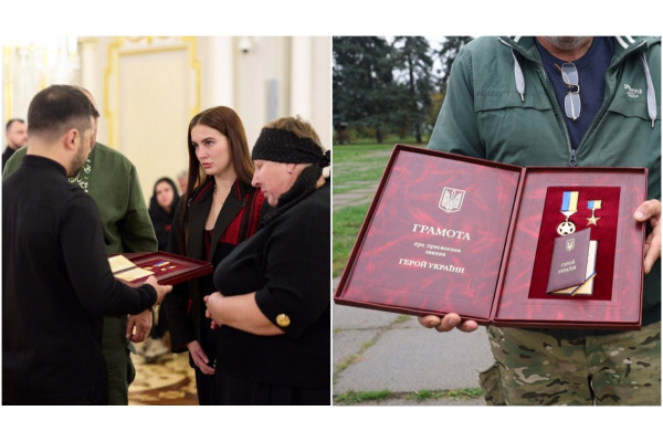 Рідні полеглого Героя України Романа Шаповала з Переяславщини отримали орден "Золота Зірка"