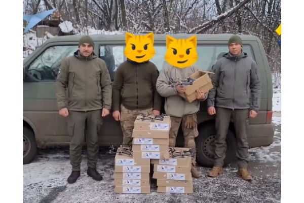 Ірпінське волонтерське об'єднання "Незламні серця" передало військовим ще 30 дронів
