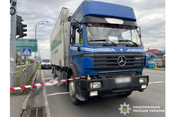 У Броварах вантажівка смертельно травмувала пішохідку
