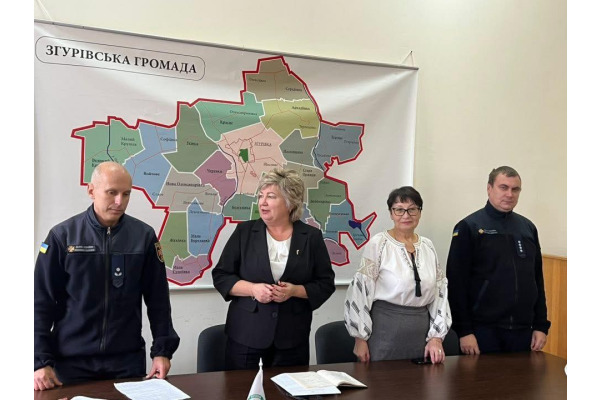 У Згурівській громаді розпочали роботу офіцери-рятувальники у межах нового проєкту МВС (ФОТО)