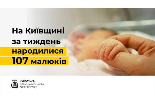 Київщина поповнилася новими життями: більше сотні малюків за тиждень