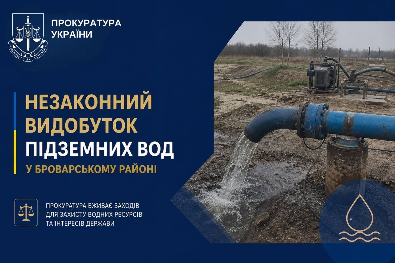 Понад 6,3 млн грн збитків: на Київщині викрили незаконний видобуток підземних вод
