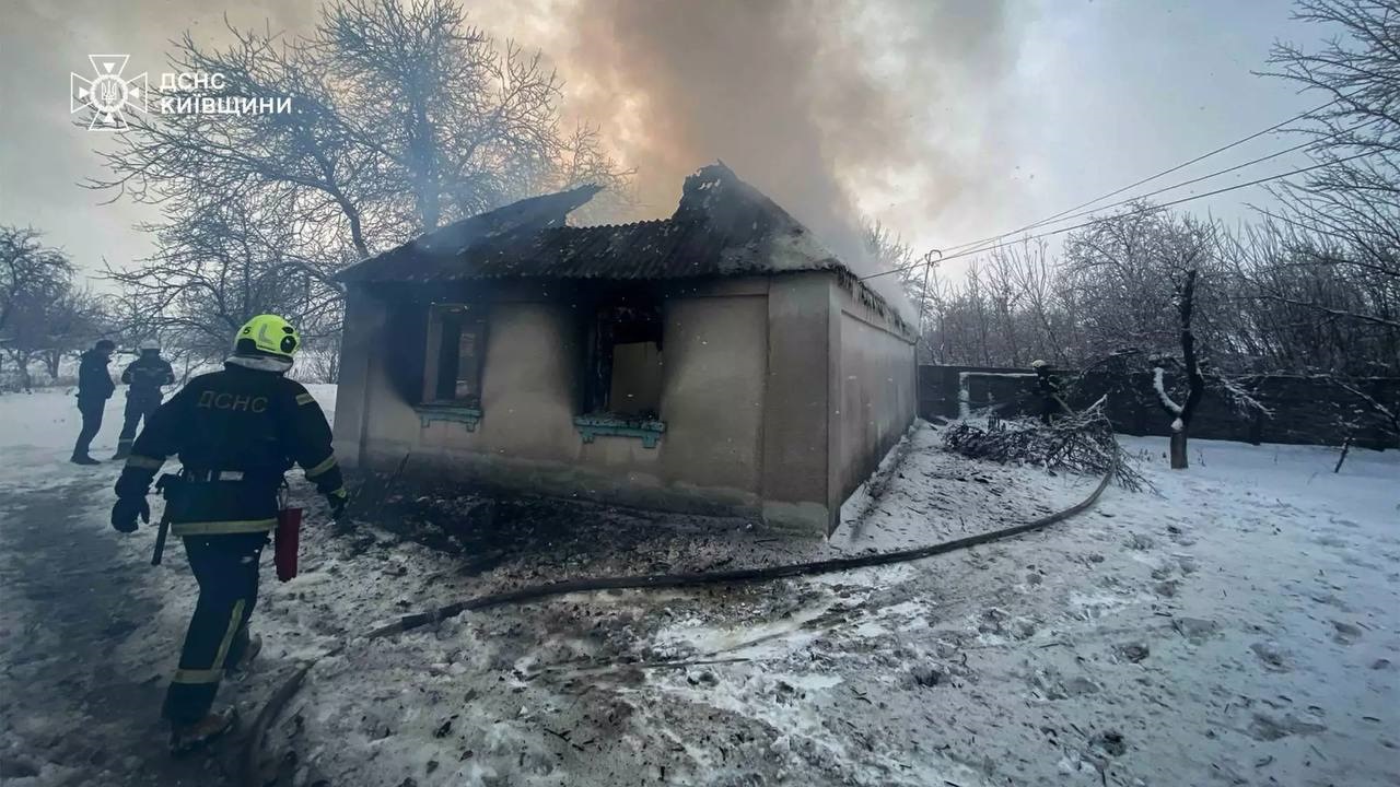 У Лосятині на Білоцерківщині горів приватний житловий будинок