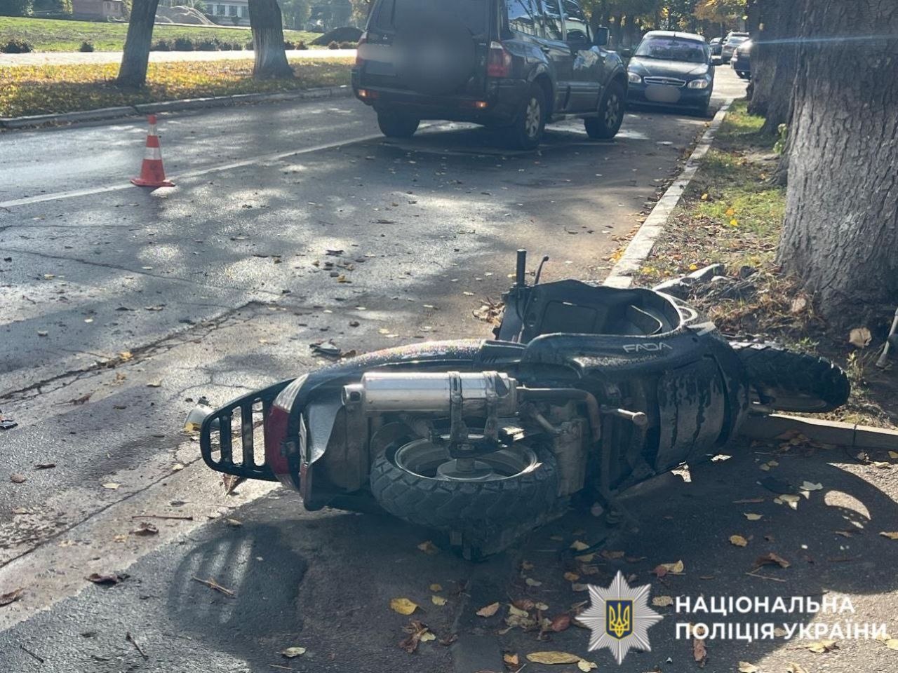 У Переяславі поліція розслідує ДТП за участю автомобіля та скутера