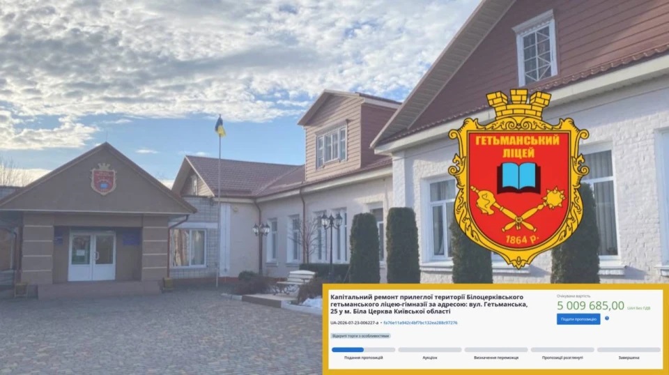 У Білій Церкві планують капітально відремонтувати територію ліцею-гімназії