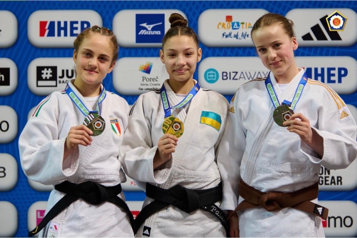 Дзюдока з Київщини Софія Паламаренко виборола «золото» Кубка Європи серед кадетів