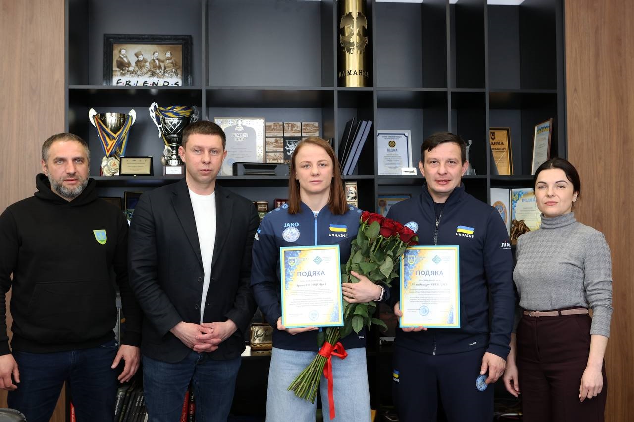В Ірпені привітали Ірину Коляденко з перемогою на чемпіонаті Європи