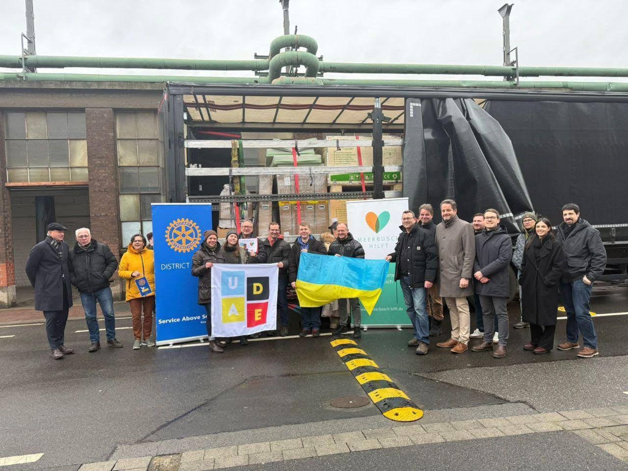 Фастівська громада отримала гуманітарну допомогу від міста-партнера Меербуша