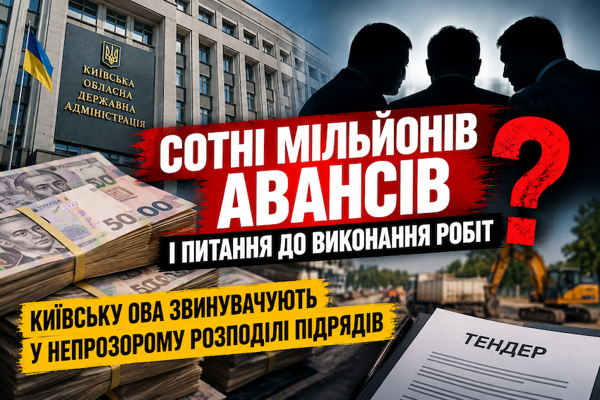 Київська ОДА надає багатомільйонні аванси фірмам, пов'язаним з керівництвом профільного міністерства (СКРІНШОТИ)