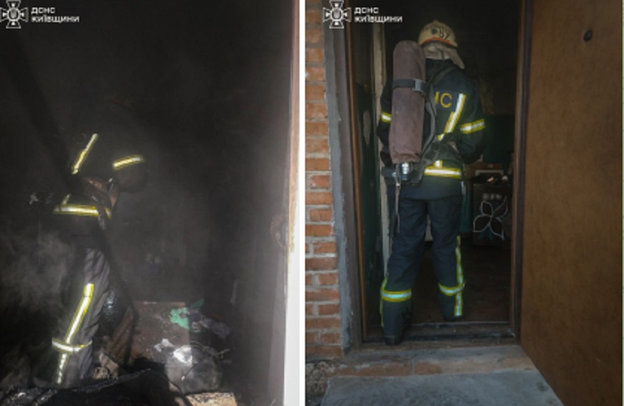 У Боровій на Фастівщині рятувальники загасили пожежу в житловому будинку