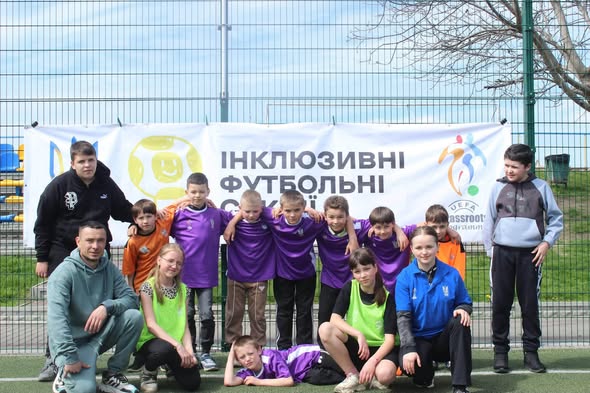 Діти з особливими освітніми потребами у Таращі долучилися до інклюзивних футбольних секцій