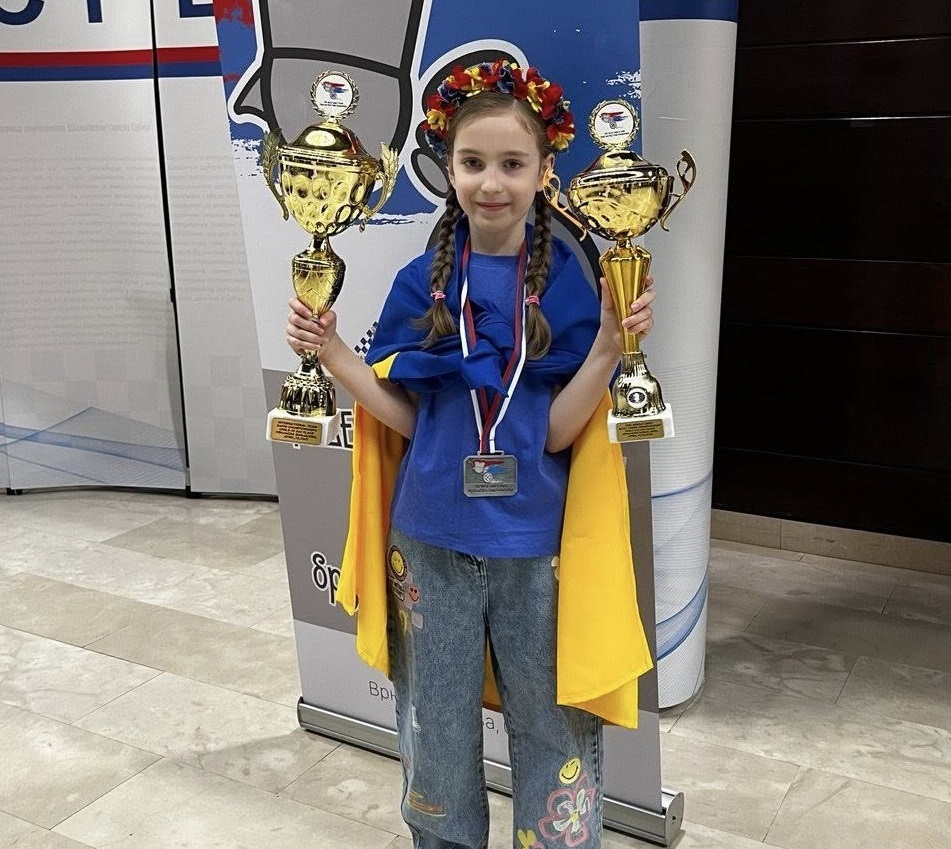 Юна шахістка з Броварів виборола два «срібла» на міжнародних турнірах у Сербії