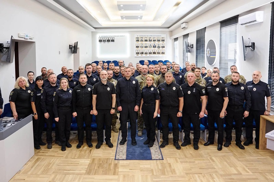 На Київщині до Дня Незалежності відзначили правоохоронців за мужність і службу
