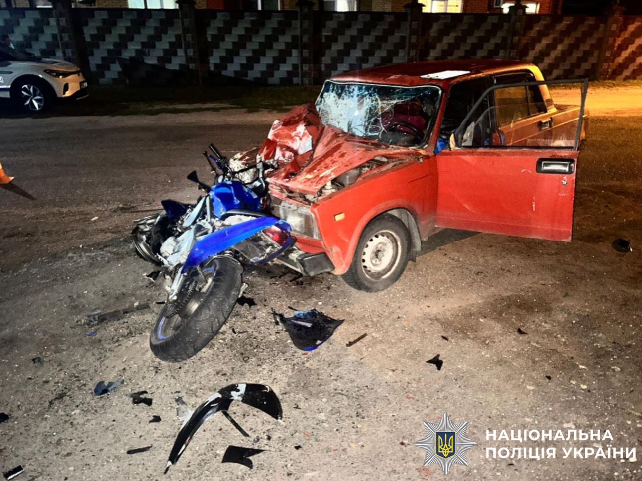 У Михайлівці-Рубежівці зіткнулися ВАЗ і Kawasaki: постраждав 16-річний мотоцикліст